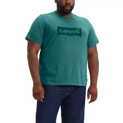 Levi's Big Mens Crew Neck Short Sleeve Relaxed Fit Graphic T-Shirt