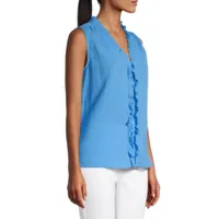 Liz Claiborne Womens V Neck Sleeveless Blouse