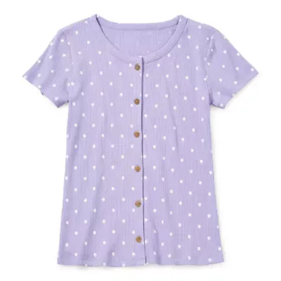 Thereabouts Little & Big Girls Scoop Neck Short Sleeve T-Shirt