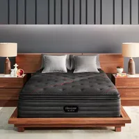 Beautyrest Black Br C-Class Plush Pillow Top Mattress + Box Spring