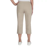 Hearts Of Palm Womens Mid Rise Petite Capri Pants