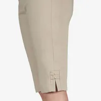 Hearts Of Palm Womens Mid Rise Petite Capri Pants