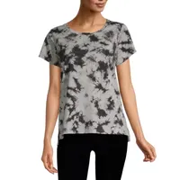 Xersion Womens Crew Neck Short Sleeve Graphic T-Shirt