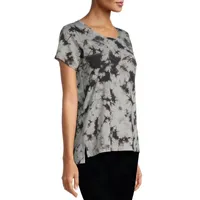 Xersion Womens Crew Neck Short Sleeve Graphic T-Shirt