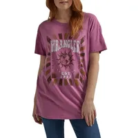 Wrangler® Womens Round Neck Short Sleeve Graphic T-Shirt