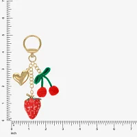 Bijoux Bar Cherries Heart Bag Charm