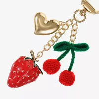 Bijoux Bar Cherries Heart Bag Charm