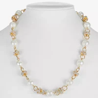 Monet Jewelry Gold Tone Collar Necklace