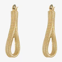 Monet Jewelry Gold Tone Twist 20mm Hoop Earrings