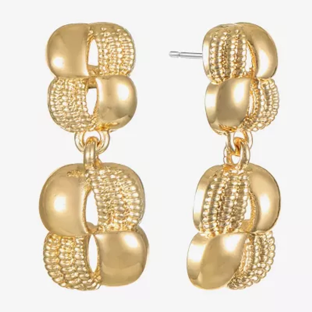 Monet Jewelry Gold Tone Drop Earrings
