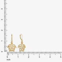 Monet Jewelry Gold Tone Turtle Drop Earrings