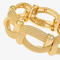 Monet Jewelry Gold Tone Stretch Bracelet
