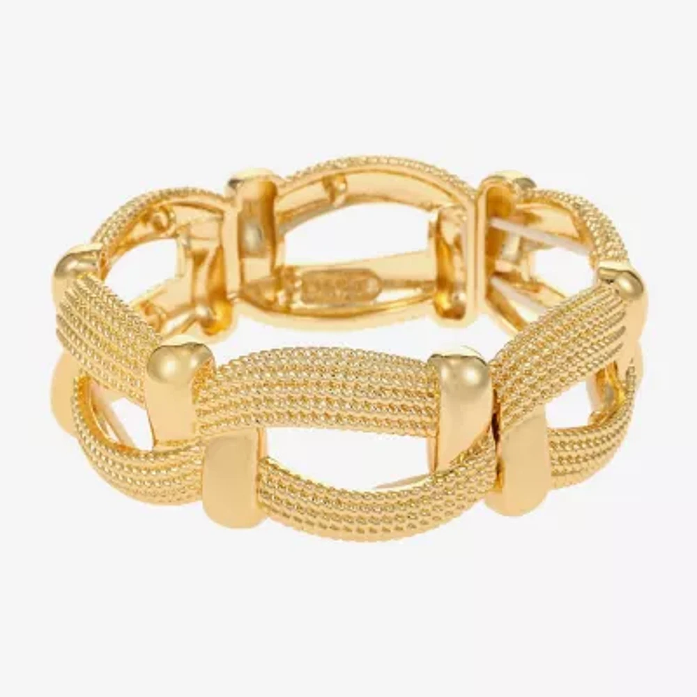 Monet Jewelry Gold Tone Stretch Bracelet