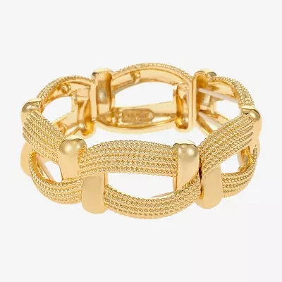 Monet Jewelry Gold Tone Stretch Bracelet