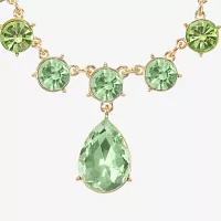 Monet Jewelry Ombre Womens Pink Glass Zinc Round Pendant Necklaces