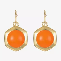 Liz Claiborne Hexagon Drop Earrings