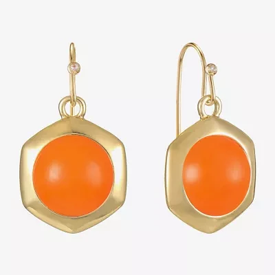 Liz Claiborne Hexagon Drop Earrings