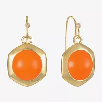 Liz Claiborne Hexagon Drop Earrings