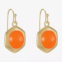 Liz Claiborne Hexagon Drop Earrings