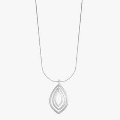 Liz Claiborne Orbital Womens Zinc Pendant Necklaces