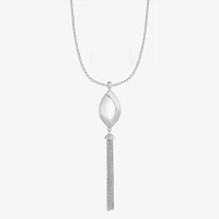 Liz Claiborne Tassel Womens Zinc Pendant Necklaces