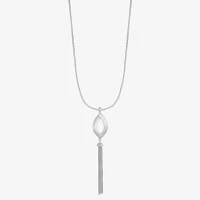Liz Claiborne Tassel Womens Zinc Pendant Necklaces