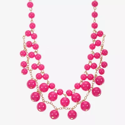 Liz Claiborne Gold Tone Statement Necklace