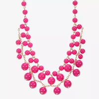 Liz Claiborne Gold Tone Statement Necklace
