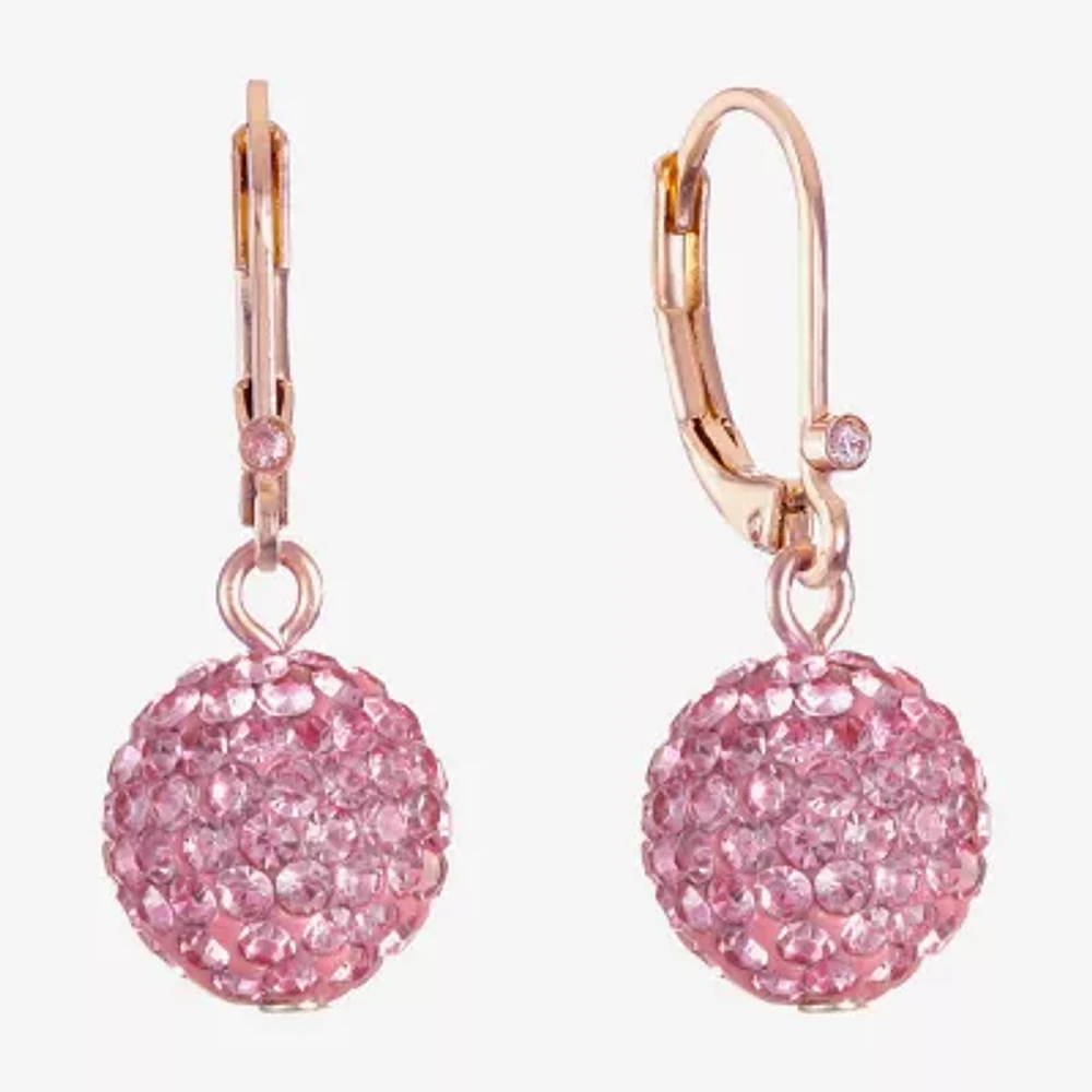 Monet Jewelry Womens Glass Round Drop Earrings