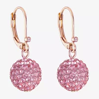 Monet Jewelry Womens Glass Round Drop Earrings