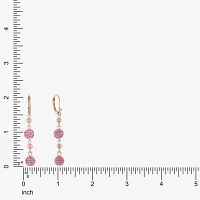 Monet Jewelry Womens Glass Simulated Pearl Drop Earrings