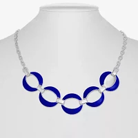 Liz Claiborne Open Link Silver Tone Collar Necklace