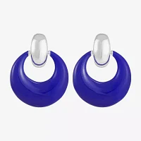 Liz Claiborne Doorknocker Womens Hypoallergenic Drop Earrings