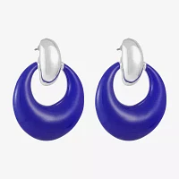 Liz Claiborne Doorknocker Womens Hypoallergenic Drop Earrings