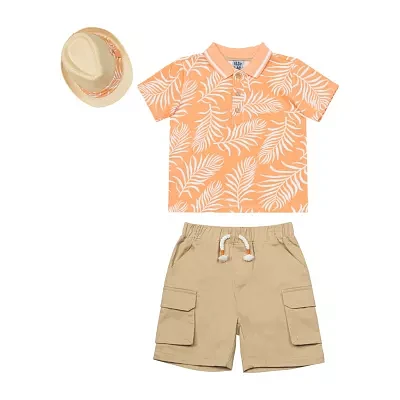 Little Lad Toddler Boys 3-pc. Short Set
