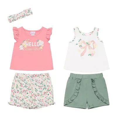 Little Lass Toddler Girls 5-pc. Short Set