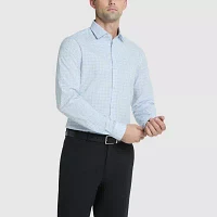 Van Heusen Comfort Performance Mens Slim Fit Stretch Fabric Wrinkle Free Long Sleeve Dress Shirt