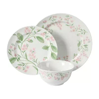 Martha Stewart Kimberly Floral 12-pc. Ceramic Dinnerware Set