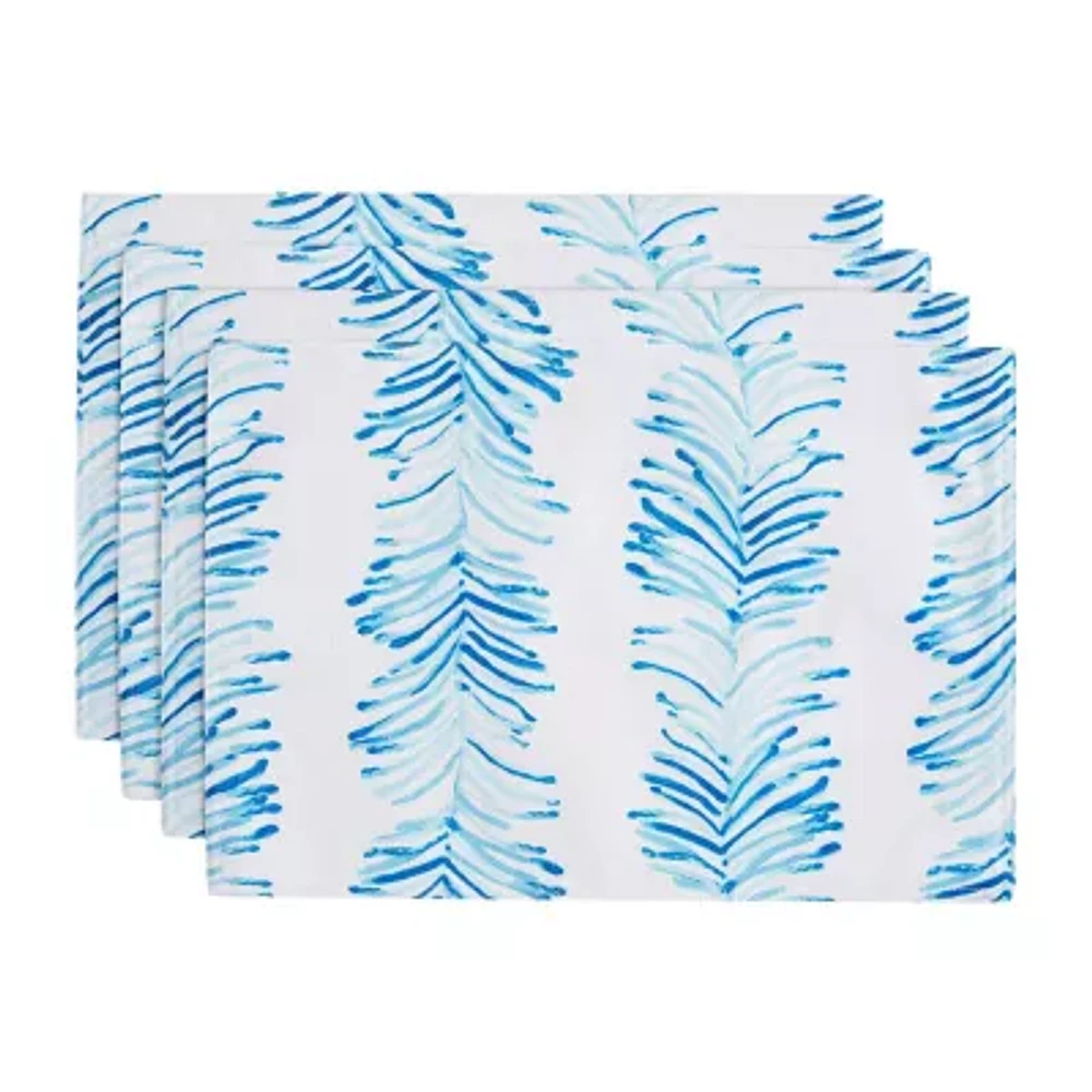 IZOD Seagrass Stripe 4-pc. Placemats