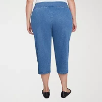 Alfred Dunner Free Spirit Mid Rise Plus Capris