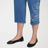 Alfred Dunner Free Spirit Mid Rise Plus Capris