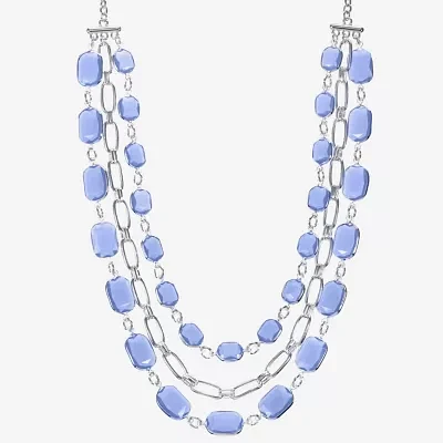 Liz Claiborne Multi Layer Gold Tone Collar Necklace