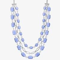 Liz Claiborne Multi Layer Gold Tone Collar Necklace