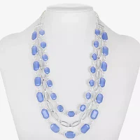 Liz Claiborne Multi Layer Gold Tone Collar Necklace