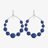 Liz Claiborne Matte Womens Round Drop Earrings