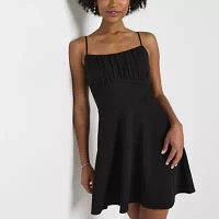 Emerald Sundae Womens Sleeveless Fit + Flare Dress Juniors