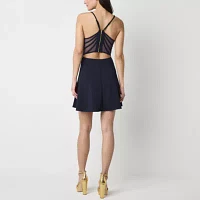Emerald Sundae Womens Sleeveless Fit + Flare Dress Juniors