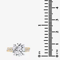 G-H / Vs2-Si1) Womens 1/ Ct. T.W. Lab Grown White Diamond 14K Gold Side Stone Engagement Ring