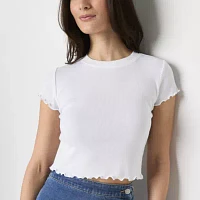 Forever 21 Womens Juniors Crew Neck Short Sleeve T-Shirt