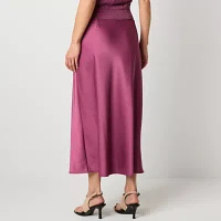 Worthington Womens Midi A-Line Skirt